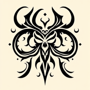 Tribal Wendigo Tattoo