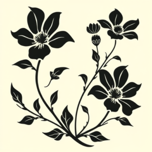 Tribal Wildflower Tattoo