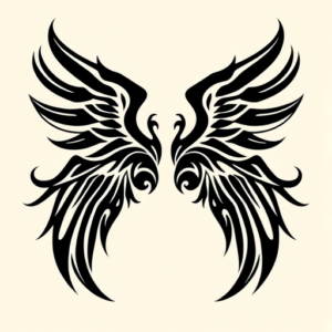 Tribal Wings Tattoo