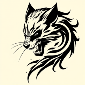 Tribal Wolverine Tattoo