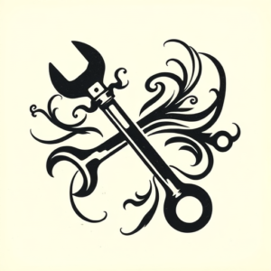 Tribal Wrench Tattoo