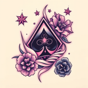 Vaporwave Ace Tattoo