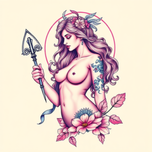 Vaporwave Aphrodite Tattoo