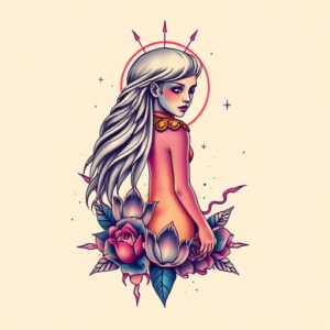 Vaporwave Apollo Tattoo