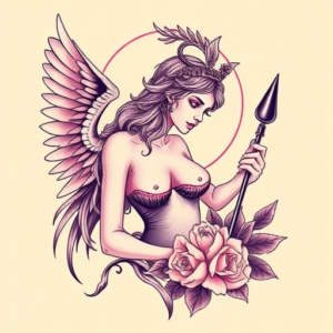 Vaporwave Artemis Tattoo