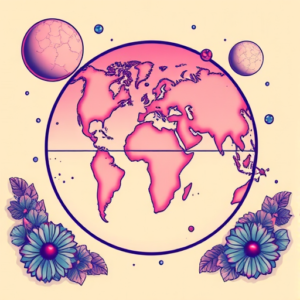 Vaporwave Atlas Tattoo