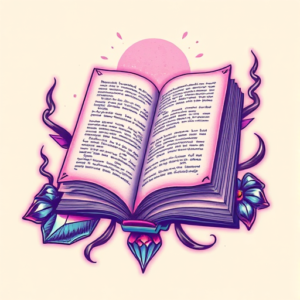 Vaporwave Book Tattoo