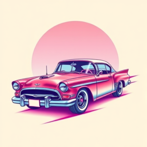 Vaporwave Car Tattoo