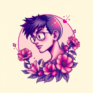 Vaporwave Cartoon Tattoo