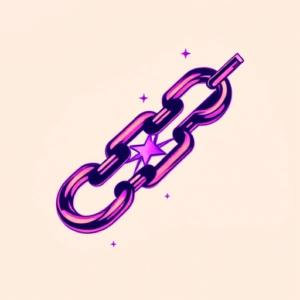 Vaporwave Chain Tattoo