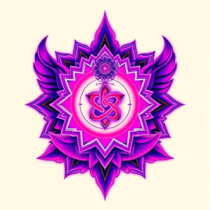Vaporwave Chakra Tattoo
