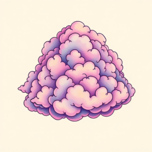 Vaporwave Cloud Tattoo