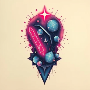 vaporwave-constellation-tattoo