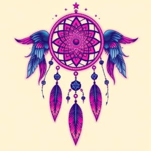 Vaporwave Dreamcatcher Tattoo