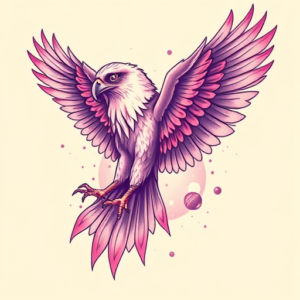 Vaporwave Falcon Tattoo