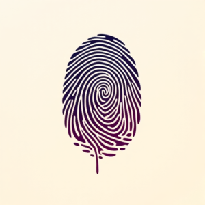 Vaporwave Fingerprint Tattoo