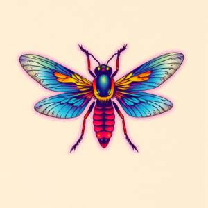 Vaporwave Firefly Tattoo