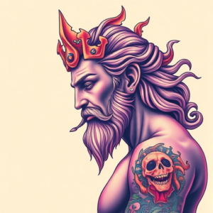 Vaporwave God Tattoo