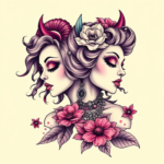 Vaporwave Hades Tattoo