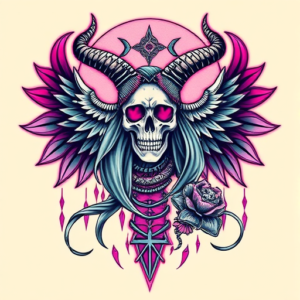 Vaporwave Hecate Tattoo