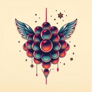 Vaporwave Honeycomb Tattoo