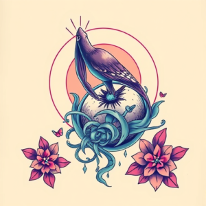 Vaporwave Incubus Tattoo