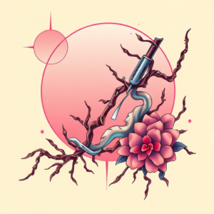 Vaporwave Kintsugi Tattoo