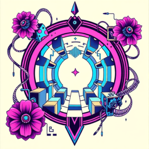 Vaporwave Labyrinth Tattoo