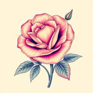 Vaporwave Marigold Tattoo