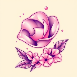 Vaporwave Pearl Tattoo