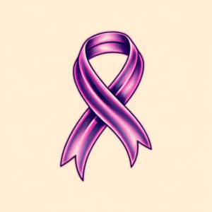 Vaporwave Ribbon Tattoo