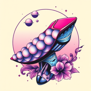 Vaporwave Scale Tattoo