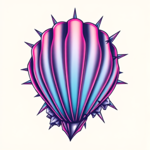 Vaporwave Shellback Tattoo