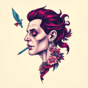 Vaporwave Stoic Tattoo