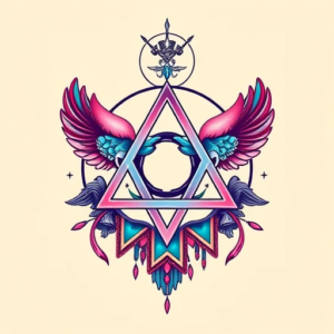 Vaporwave Trinity Tattoo