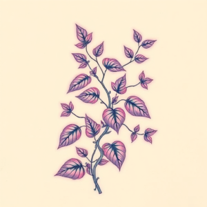 Vaporwave Vine Tattoo