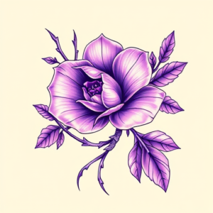 Vaporwave Violet Tattoo