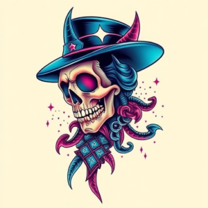 Vaporwave Voodoo Tattoo