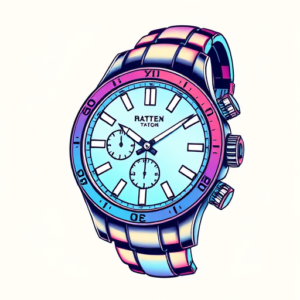Vaporwave Watch Tattoo