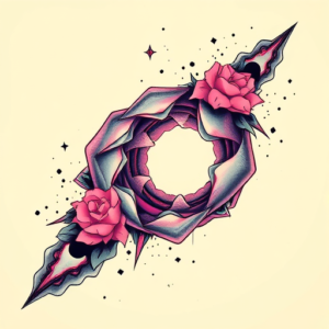 Vaporwave Wormhole Tattoo