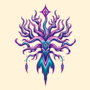Vaporwave Yggdrasil Tattoo