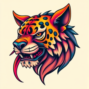 Vibrant Color Animal Tattoo