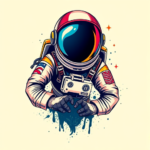 Vibrant Color Astronaut Tattoo