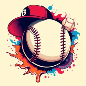 Vibrant Color Baseball Tattoo
