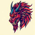 Vibrant Color Fenrir Tattoo