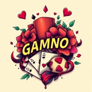 Vibrant Color Gambling Tattoo