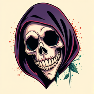 Vibrant Color Ghostface Tattoo
