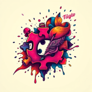 Vibrant Color Jigsaw Tattoo