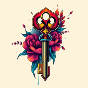 Vibrant Color Key Tattoo