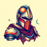 Vibrant Color Knight Tattoo